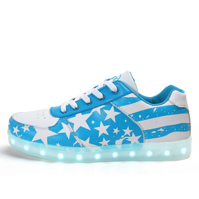 

USB Charger Glowing Luminous Sneakers Feminino Baskets with Light Sole Children Led Slippers for Boy&Girl Light Up Shoes