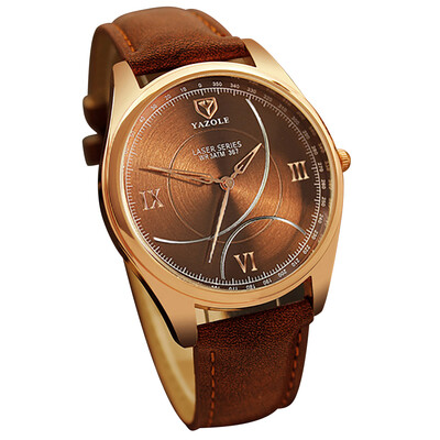 

YAZOLE 367 Quartz Watch Wrist Watch PU Leather Fashion Man Watch