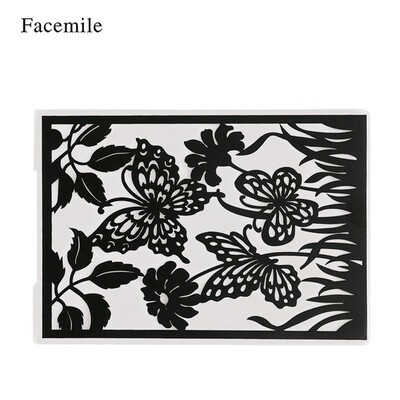 

1PCS Plastic Template Textured Impressions Decorative Frame Embossing Folder for Scrapbooking Photo Album Paper Card Craft Making