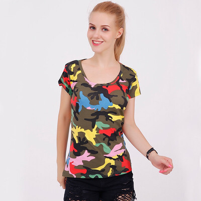 

Fashion knitted sweat cotton t shirts women 2019 summer soft tshirt short sleeve Lady o-neck t-shirt female print top tees
