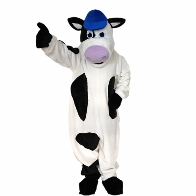 

LangtengBlack And White Cow Mascot Cartoon Costume Cosplay Party Halloween Christmas Festival Performance