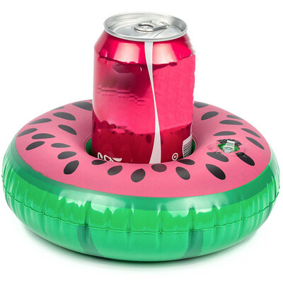 

Mini Watermelon Inflatable Cup Holder Drink Boat Summer Pool Hawaii Party Supplies