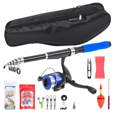 

Fishing Reel Rod Combo Telescopic Fishing Rod&Spinning Reel Set Baits Hooks Fishing Bag Kit Fishing Tackle Set