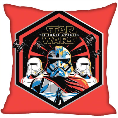 

Star Wars Pillow Cover Bedroom Home Office Decorative Pillowcase Square Zipper Pillow Cases Satin Fabric No Fade