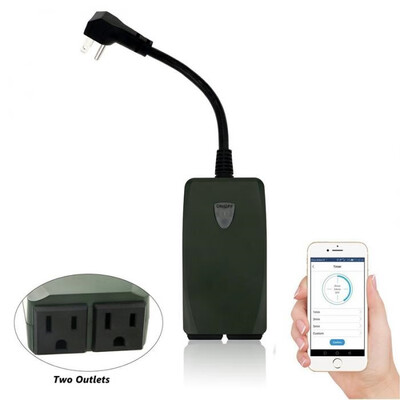 

Outdoor Smart Outlet Switch Wi-Fi Smart Plug Wireless Remote Control Outlet Waterproof switch