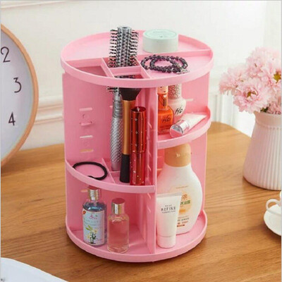 

Fashion Rotating Makeup Box Brush Holder Jewelry Organizer Case Jewelry Makeup Storage Box