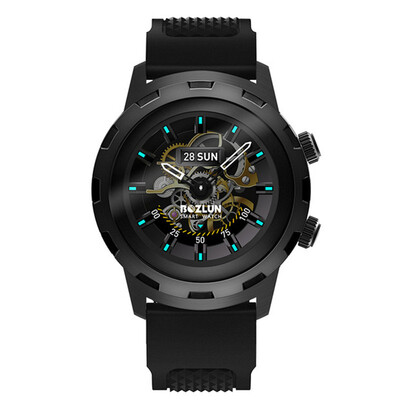 

Bozhi wheel BOZLUN watch mens intelligent sports full color touch screen heart rate monitoring personality dial information reminder fashion casual mens watch W36