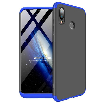

MOONCASE Huawei Honor Play three-section all-inclusive shield - black blue
