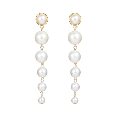 

Fashion Simple Large Small Pearl Pendant Earrings Women Personality Temperament Jewelry
