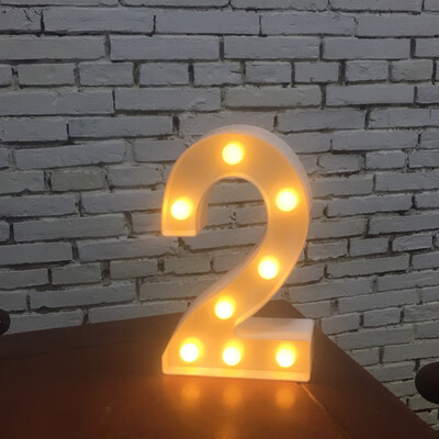 

NeillieN Twenty-six LED alphabetic lights decorative modelling lights plastic alphabetic digital night lightsDecorative lamp