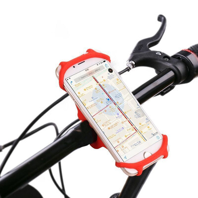 

Universal silicone Bicycle Motorcycle Mobile Phone Holder Bike Mount phone holder For Cellphone GPS Baby Carriages Stand