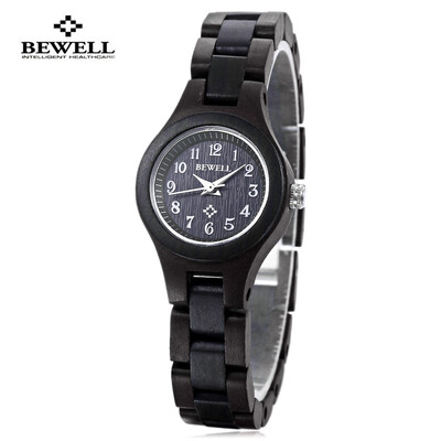 

BEWELL ZS - W123A Female Quartz Watch Wooden Case Water Resistance Wristwatch