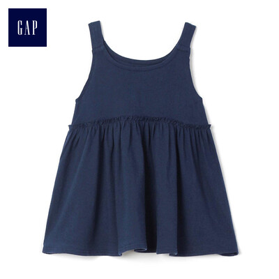 

GAP flagship store female cotton cute print decorative hem 307014 cyan 2YRS