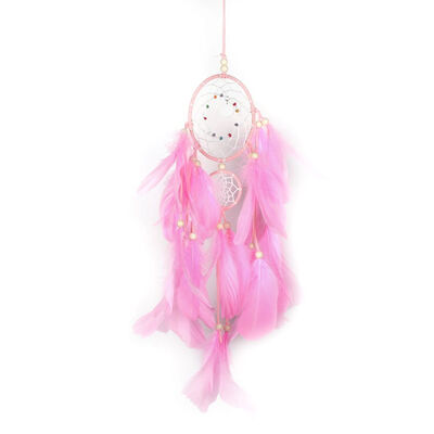 

UpperX Feather Hanging Decor Manual LED Dream Catcher Native Indian Luminous Wall Hanging Ornaments for Bedroom Home Decor