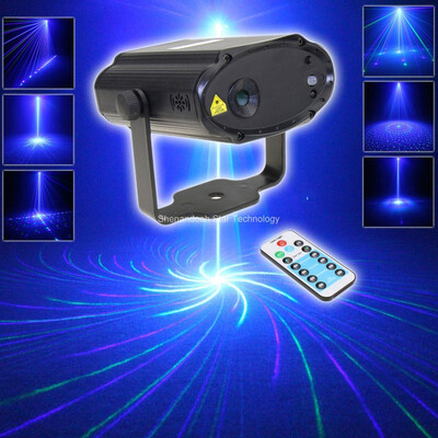 

ESHINY Remote MINI B&G Laser 8 Big Patterns Projector DJ Dance Disco Bar Party Xmas Stage Effect Light Show T175
