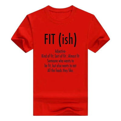 

Fit ish Word Definition - Funny Workout Fitness Men Cotton T-Shirt