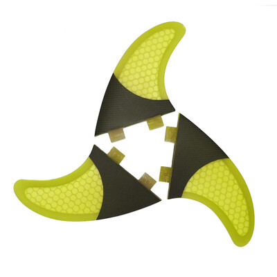 

Set of 3 Surfboard Fins Honeycomb Half Carbon Fiber Surf Board Fins G3 G5 G7 Surfing Fins