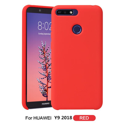 

Goowiiz Phone Case For Huawei Y9 2018P SmartHonor 8 Plus7S Fashion Simple Solid Color Ultrathin Soft TPU Back Cover