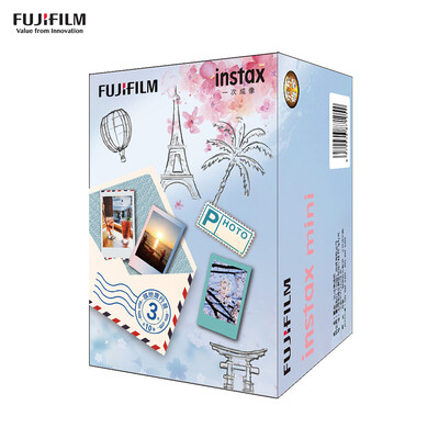 

Fujifilm Instax Mini 9 Instant Camera Film Cam with Selfie Mirror 2pcs Battery Ice Blue