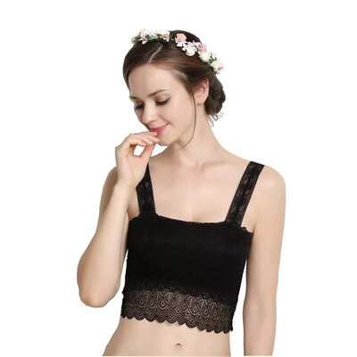 

Aa-shop Lace Tube Tops Bottoming Breathable Anti-light Bra