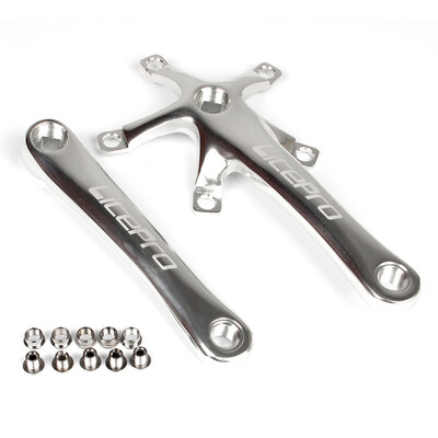 

Bike Cycling Bicycle 170MM Crank Arm Set Folding Bike Crank BCD 130MM Five Square Holes Crankset Bike Accessories