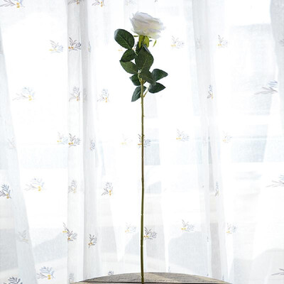 

Factory wholesale single flannel acacia rose 7 color artificial flower home decoration decoration wedding supplies fake flowers Ro