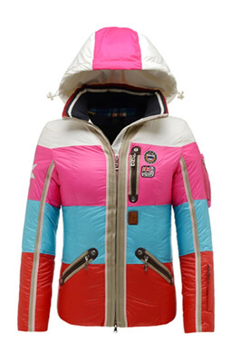 

B0GNER Women Neah-D Down Ski Jacket 3072 Red White Blue Black