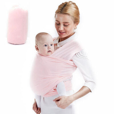 

Baby Wrap Carrier Stretchy Baby Sling Infant Carrier Nursing Cover For Infant Toddler Up to33 lbs Baby Shower Gift Rose