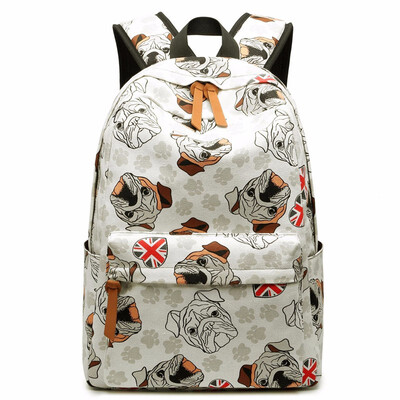 

Printing Cute Backpack with Cat Women Bookbag 14 Inch Laptop Bags for School Teenage Girl Large Capacity Canvas Backpacks Female