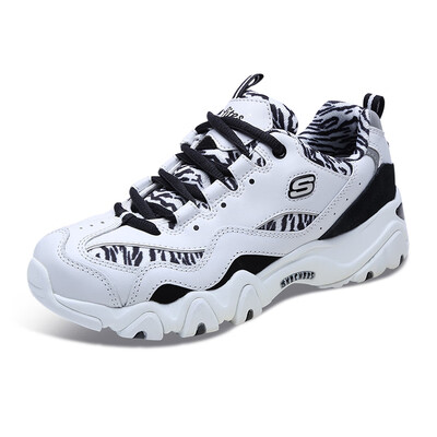 

Skechers Panda Casual Shoes Women DLITES Fashion Strap Retro Stitching 99999672W BK WhiteBlack 38