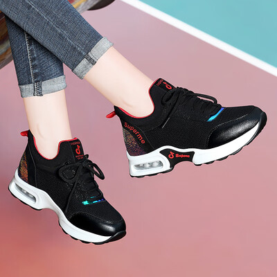 

Centennial Centenary Korean version of the versatile flat with low cut tie color matching casual gym running shoes 1850 black 36