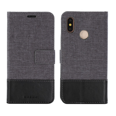 

Goowiiz Phone Case For Xiaomi Mi 88 SePocoPhone F1Poco F1 Fashion Canvas Leather Wallet Full package flip Holder Stand