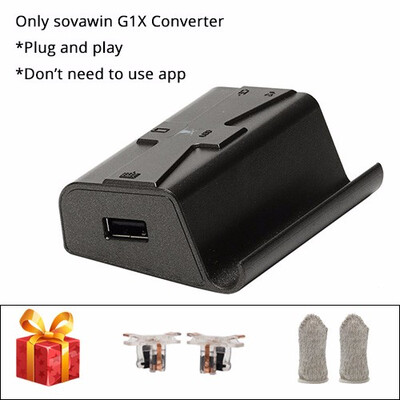 

Sovawin G1X Plug&Play PUBG Mobile Gamepad Controller Gaming Keyboard Mouse Android Phone to PC Converter Adapter for iPhone