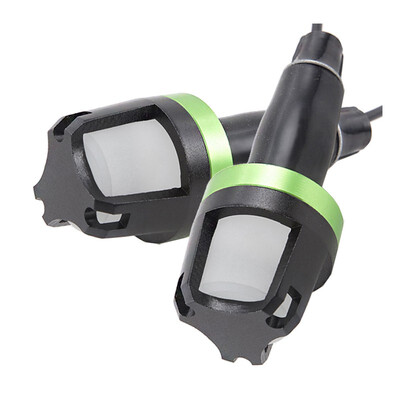 

motorcycles Spotlight Turn Signal Light 12v 10w green red Motorcycle Handlebar Edge Lamps moto auxiliary driving light head lamp