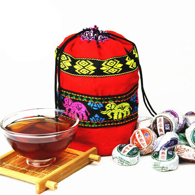 

Promotion 50pcs 10 Different Flavors Chinese Yunnan Puer Pu er Tea Puer tea bag gift For Health Care Mini Tuocha
