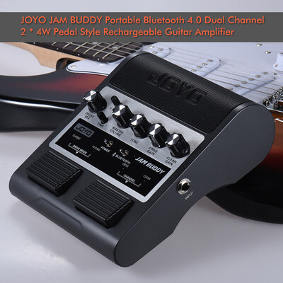 

JOYO JAM BUDDY Portable Rechargeable Bluetooth 40 Dual Channel 2 4W Pedal Style Guitar Amplifier Amp Speaker with Delay Overdri