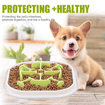 

Pet Slow Food Bowl Dog Food Anti-mite Bowl Dog Food Bowl Pet Interactive Fun Feeder Environmental Protection Material