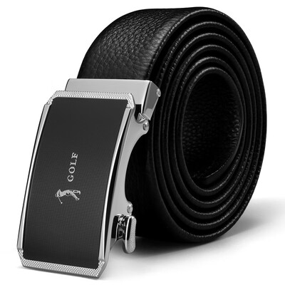 

Golf GOLF double-sided suede leather belt male automatic buckle mens belt business casual belt gift box P8BV34998J black color