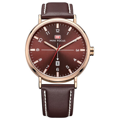 

BOFUTE Male Watches Fashion Watch Japanese Quartz Movement Calendar Luminous Waterproof Genuine Leather Strap 0019G