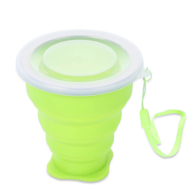 

Outdoor Camping Hiking Mountaineering Silicone Folding Collapsible Cup