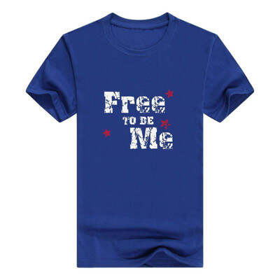 

Free To Be Me Patriotic Crewneck 4th Of July USA Flag National Tshirt