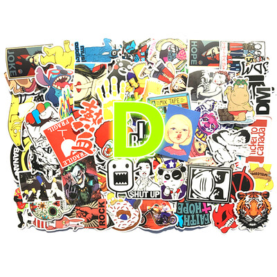 

50pcs Starry Harajuku Stickers Not Repeat Transparent Black White Mixed Waterproof Sticker DIY Decals For Suitcase Motorcycle Skat