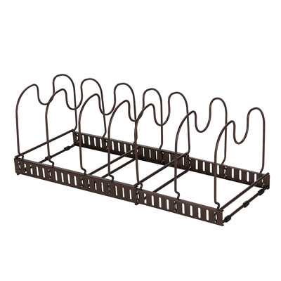 

Locks LOCK & LOCK cabinet compartment racks spice rack storage bracket wrought iron racks free punch hook storage rack dish rack LWR109 brown
