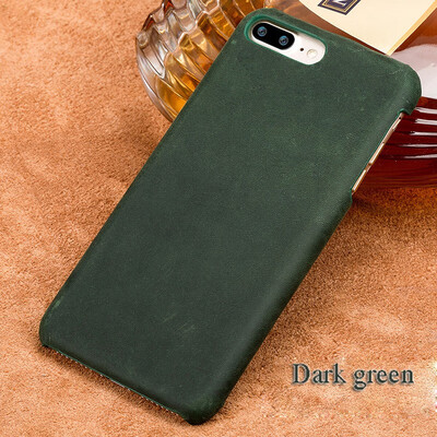 

Leather phone case iPhone5 6 7 8s plus protective shell crazy horse skin back cover leather all-inclusive x xs max xr phone case