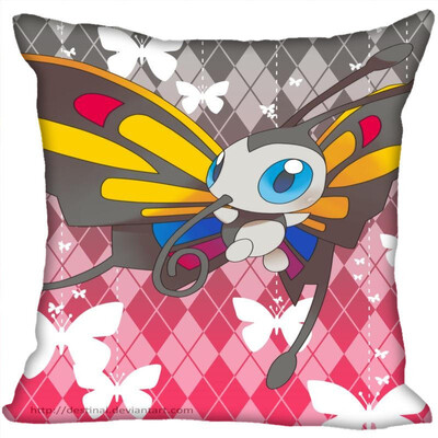 

Pokemon Pillow Cover Bedroom Home Office Decorative Pillowcase Square Zipper Pillow Cases Satin Fabric No Fade