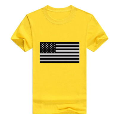 

Funny Mens Subdued American Flag T-Shirt