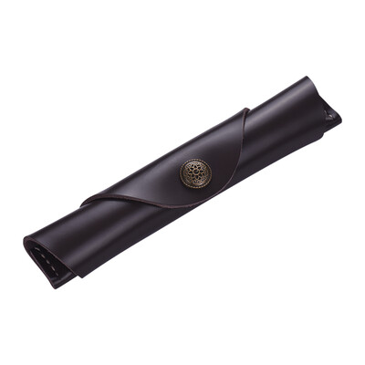 

Antique Leather Pen Case Fountain Handmade Sleeve Bag Pouch Protector for Single Pen Stylus Ballpoint 7 12