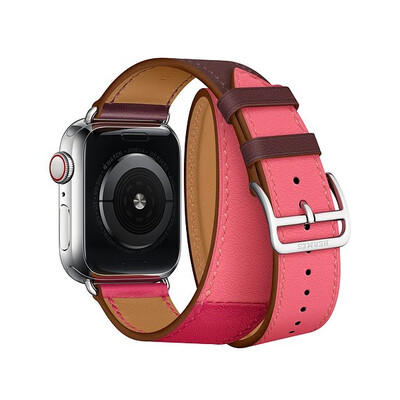 

Series 4321 Genuine Leather Loop Long Double Tour Watch Band for Apple Watch 3842mm40mm 44mm Cuff Bracelet straps