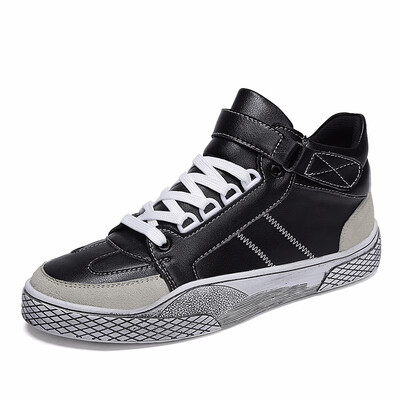 

Mens Shoes Fashion Casual Sports Shoes Breathable Shoes For Men High-cut Shoes sneakers Black Red Szie 39-44
