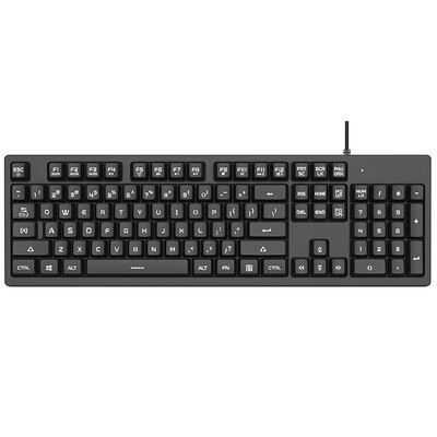 

Betta fish DOUYUCOM DKS100 black mechanical feel game office keyboard computer notebook white backlit keyboard eat chicken keyboard